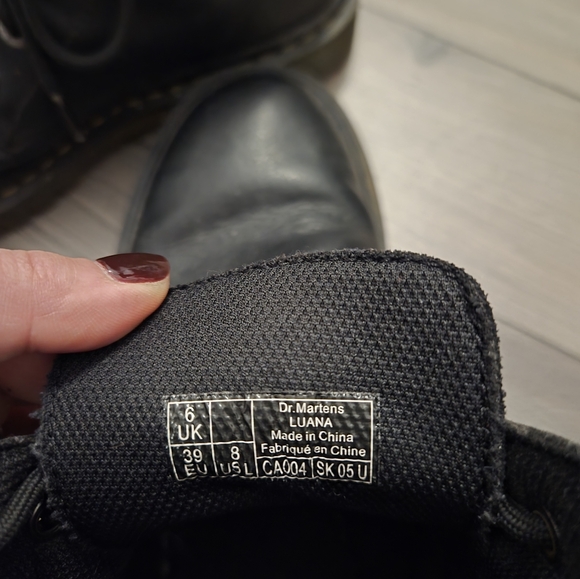 Dr. Martens Black Combat Boots - Picture 4 of 5